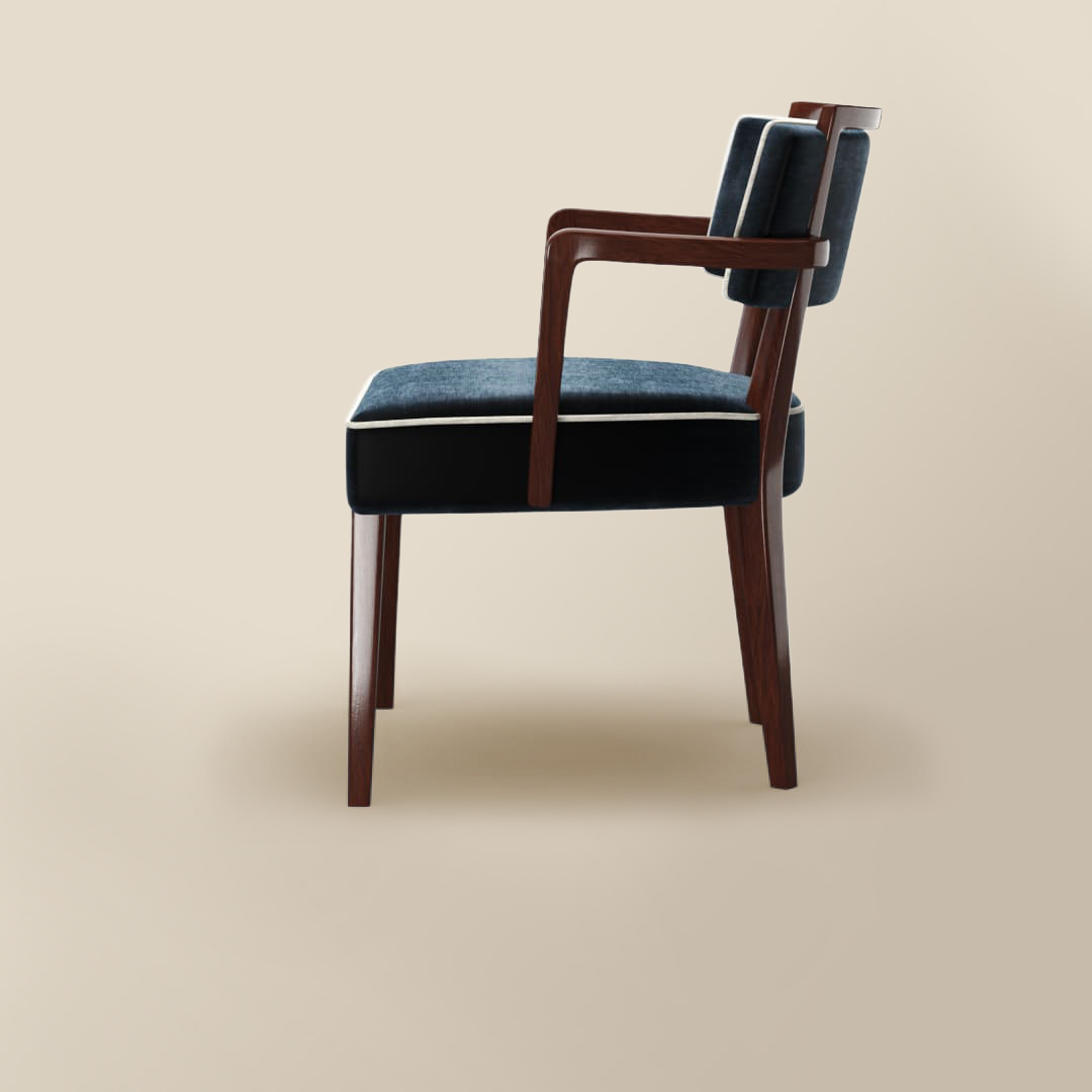 charles armchair blue lateral