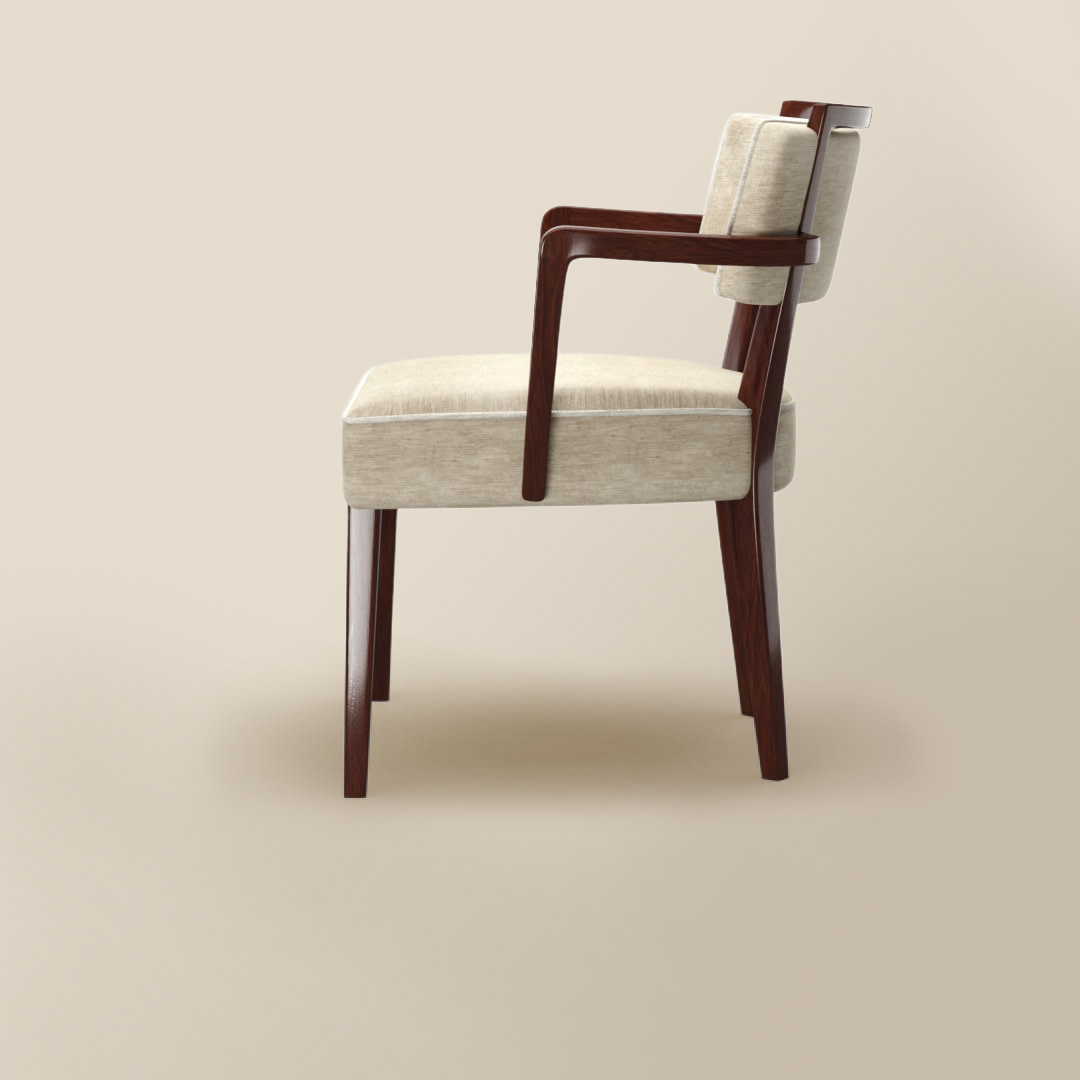 charles armchair white lateral