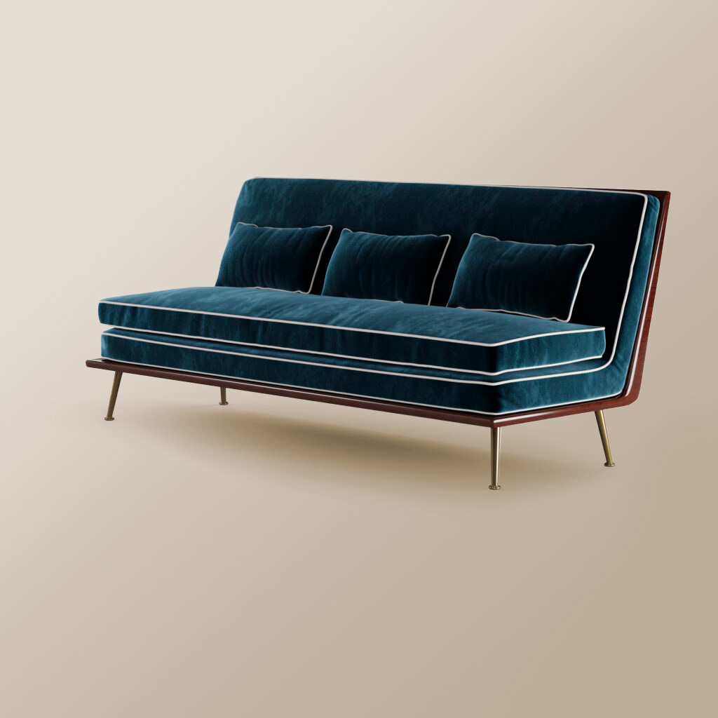 beverly sofa blue