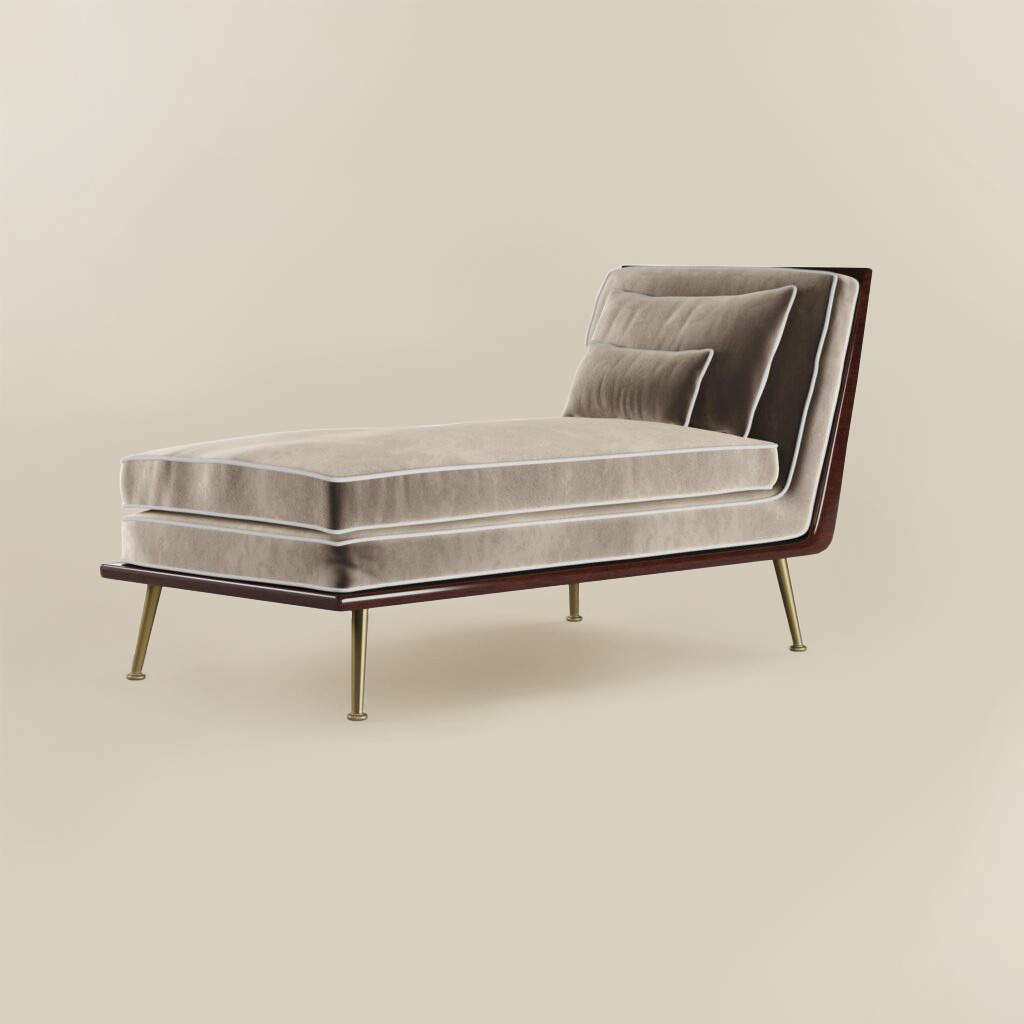 beverly chaise longue grey