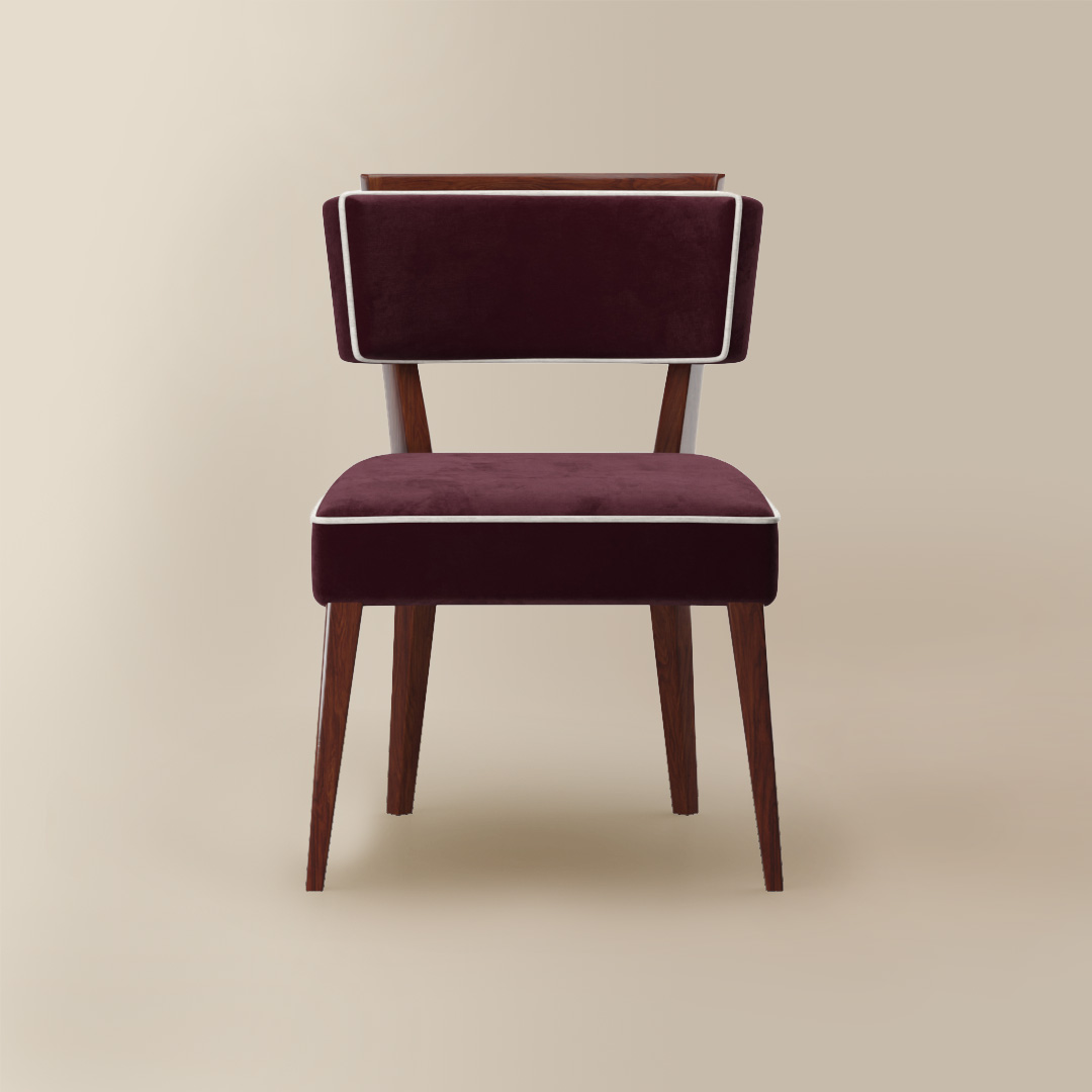 Charles Chair front plum