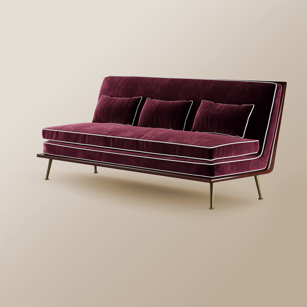 beverly sofa plum
