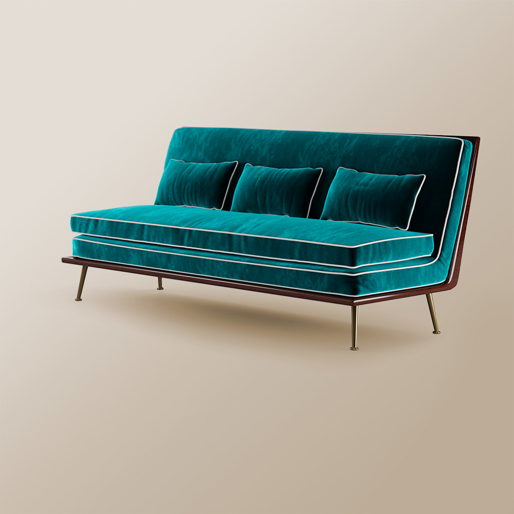 beverly sofa turquoise